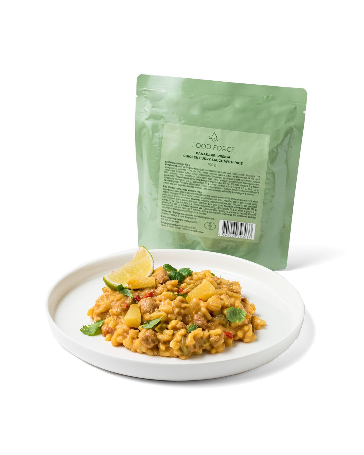 Mjukkonserv Kyckling Med Currysås & Ris 300g